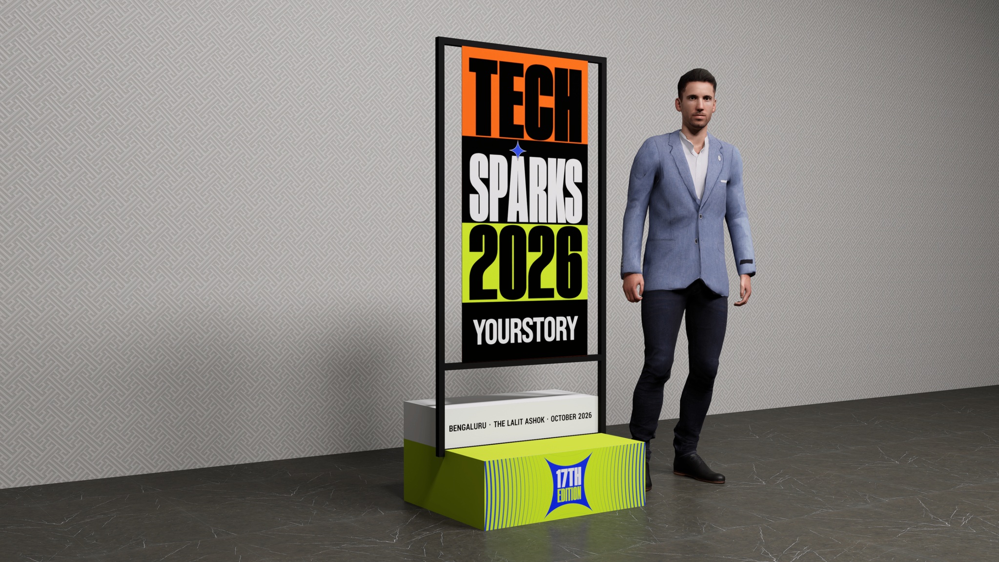 Vertical Standee — Angle View