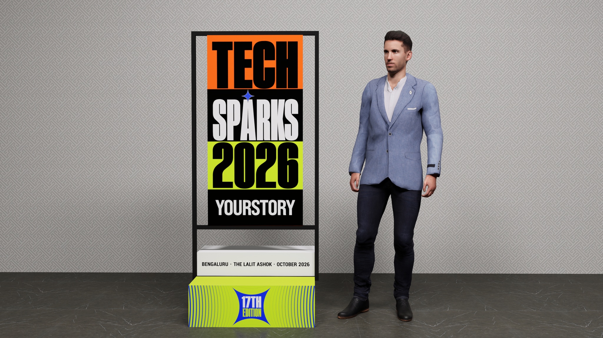 Vertical Standee — Front View